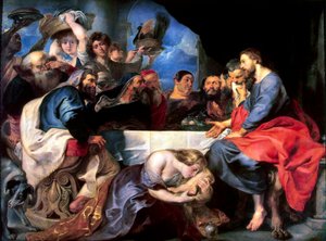 Banquete en la casa de Simón el Fariseo, entre 1618 y 1620