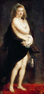Helena Fourment en un abrigo de piel, 1636-38