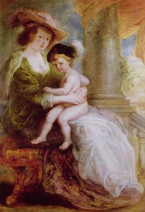Helene Fourment (1614-73) y su hijo Frans de Peter Paul Rubens