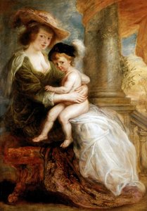 Hélène Fourment con su Hijo Francis, 1635 de Peter Paul Rubens