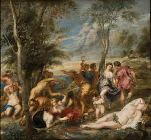 La bacanal de los andrios de Peter Paul Rubens