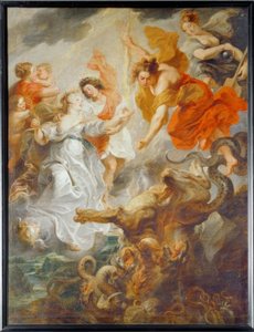 La perfecta reconciliación de la reina y su hijo de Peter Paul Rubens
