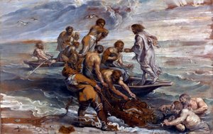 La pesca milagrosa. Pintura de Pieter Paul Rubens de Peter Paul Rubens