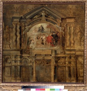 La apoteosis de la infanta Isabel de España (1566-1633) (La apoteosis de la infanta Isabel). Pintura de Peter Paul (Pierre-Paul) Rubens (o Peter Paul o Petrus Paulus) (1577-1640). Óleo sobre tabla, 69 x 70 cm de Peter Paul Rubens