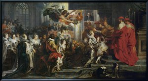 Coronación de María de Médicis en Saint-Denis de Peter Paul Rubens
