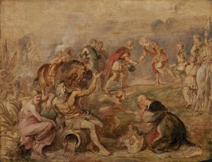 Encuentro del Rey Fernando de Hungría y el Cardenal-Infante Fernando de España en Nördlingen de Peter Paul Rubens