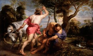 Mercurio y Argos - Pintura de Pieter Paul Rubens (1577-1640) - 1636-1638 - Museo del Prado, Madrid de Peter Paul Rubens