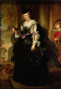 Retrato de Helene Fourment con un carruaje, c.1639