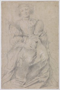 Retrato de Hélène Fourment, c. 1630-1631 de Peter Paul Rubens