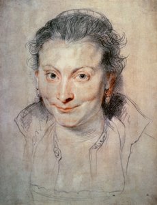 Retrato de Isabella Brandt (dibujo) de Peter Paul Rubens