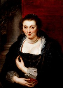 Retrato de Isabella Brandt, esposa del pintor. Pintura de Peter Paul Rubens