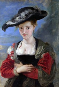 Retrato de Susanna Lunden (?) (Le Chapeau de Paille) c.1622-5 de Peter Paul Rubens