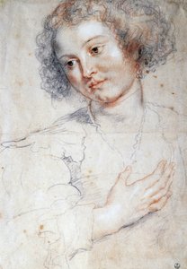 Retrato de una mujer (Estudio para un retrato de Santa Apolonia) de Peter Paul Rubens