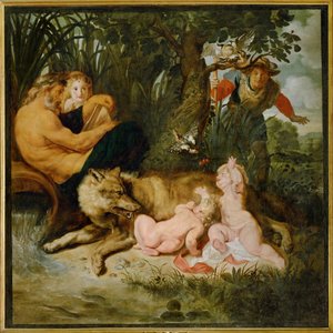 Rómulo y Remo (pintura sobre lienzo) de Peter Paul Rubens