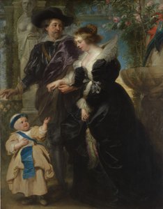 Rubens, su esposa Helena Fourment y su hijo Frans de Peter Paul Rubens