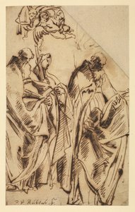 San Amandus y Santa Walpurga, c.1610 de Peter Paul Rubens