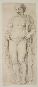 Hermafrodita de pie de Peter Paul Rubens