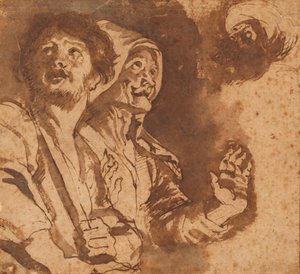 Estudio para una adoración de los pastores de Peter Paul Rubens