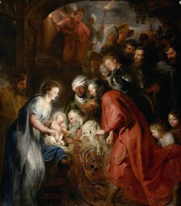 La adoración de los magos, ca 1619 de Peter Paul Rubens