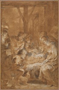 La adoración de los pastores de Peter Paul Rubens