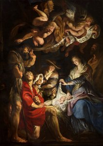 La adoración de los pastores de Peter Paul Rubens
