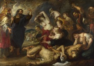 La Serpiente de Bronce, 1635-1640 de Peter Paul Rubens