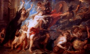 Las consecuencias de la guerra, 1638 de Peter Paul Rubens