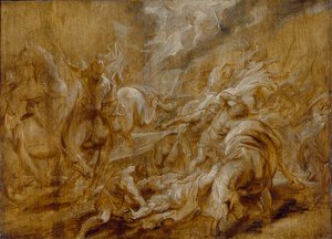 La conversión de San Pablo, c. 1616-1620 de Peter Paul Rubens