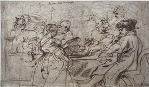 El festín de Herodes (recto)