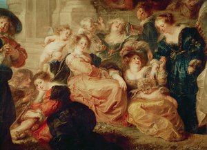 El Jardín del Amor (detalle) de Peter Paul Rubens