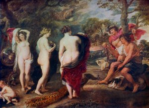 El juicio de Paris, c. 1635-1638, 1912 de Peter Paul Rubens