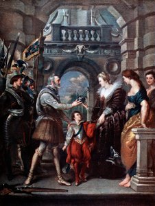 El ciclo de los Medici: Enrique IV partiendo para la guerra en Alemania, 20 de marzo de 1610, 1621-1625 de Peter Paul Rubens