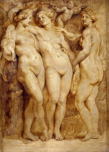 Las Tres Gracias, ca 1620-1623 de Peter Paul Rubens