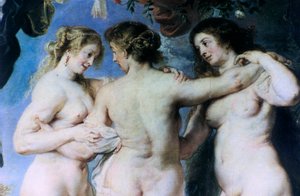 Las Tres Gracias (detalle) de Peter Paul Rubens
