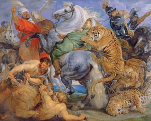La caza del tigre, c.1616