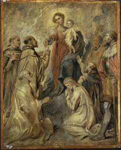 La Virgen y el Niño del Rosario de Peter Paul Rubens