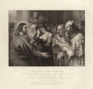 La Mujer Tomada en Adulterio de Peter Paul Rubens