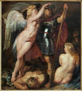 La coronación de los héroes de Peter Paul Rubens