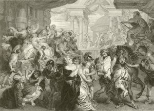 El rapto de las sabinas de Peter Paul Rubens