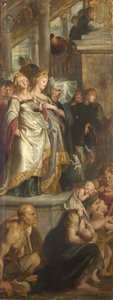 Tres Testigos Femeninos. Boceto para el Retablo Mayor, San Bavón, Gante, 1612 de Peter Paul Rubens