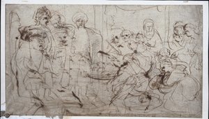 Tomiris con la cabeza de Ciro, c. 1637-1638 de Peter Paul Rubens