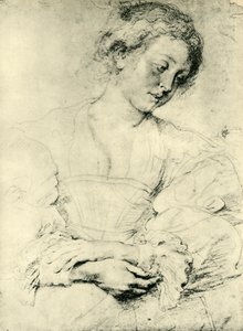 Joven con manos cruzadas, 1629-1630 de Peter Paul Rubens