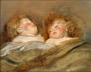 Dos niños dormidos