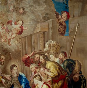 Adoración del Niño Jesús (detalle)