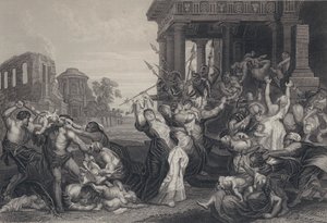 Matanza de los inocentes de Peter Paul after Rubens