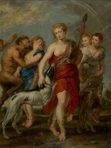 Diana y Sus Ninfas en la Caza, 1627-8 de Peter Paul studio of Rubens