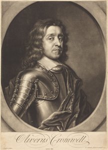 Oliver Cromwell de Peter Pelham after Robert Walker