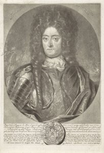Retrato del almirante general François Lefort 1656-1699, 1698 de Peter Schenk