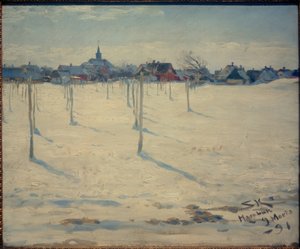 Hornbaek en invierno de Peder Severin Krøyer