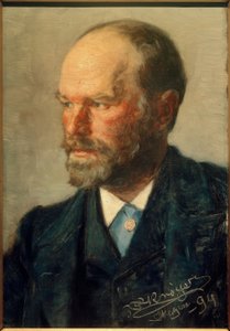Retrato del pintor Michael Ancher de Peder Severin Krøyer